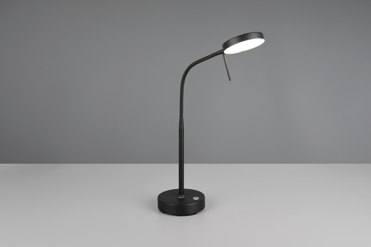 Lampa de masa Moreno, RL, 14x11x65 cm, 3W, 1x SMD, metal, negru mat - imagine 7